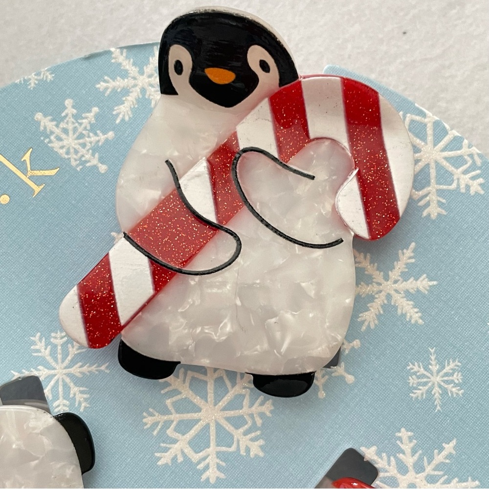 New Piper Snowman Claw Hair Clip Accessories Set of Three - Picture 3 of 6